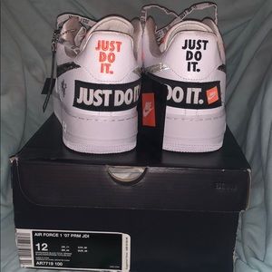 Air Force 1 Just Do It White/Black